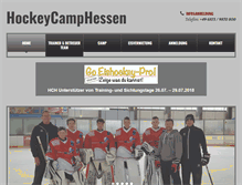 Tablet Screenshot of hockeycamphessen.de